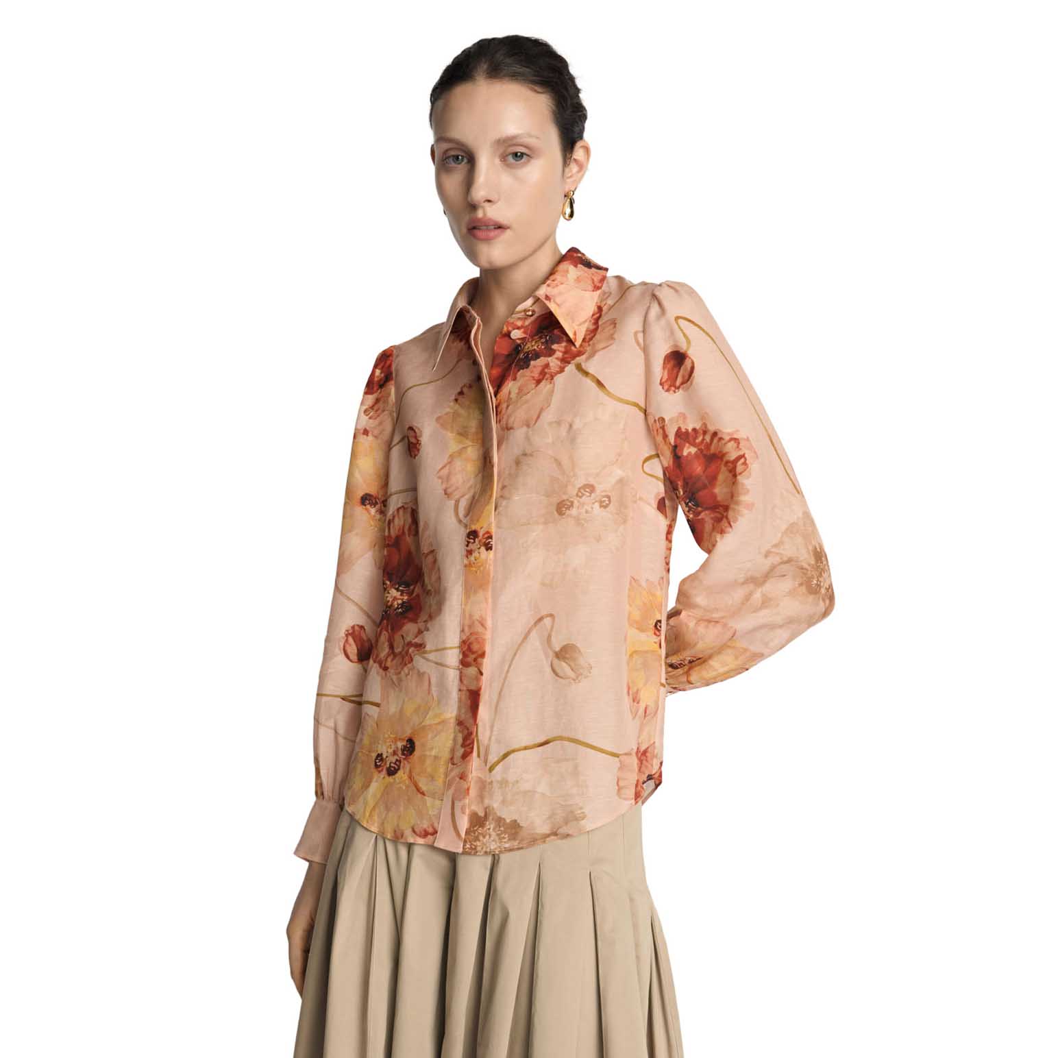 Veronika Maine Whisper Poppy Blouse